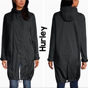 Hurley Long Packable Shell Jacket Sz L